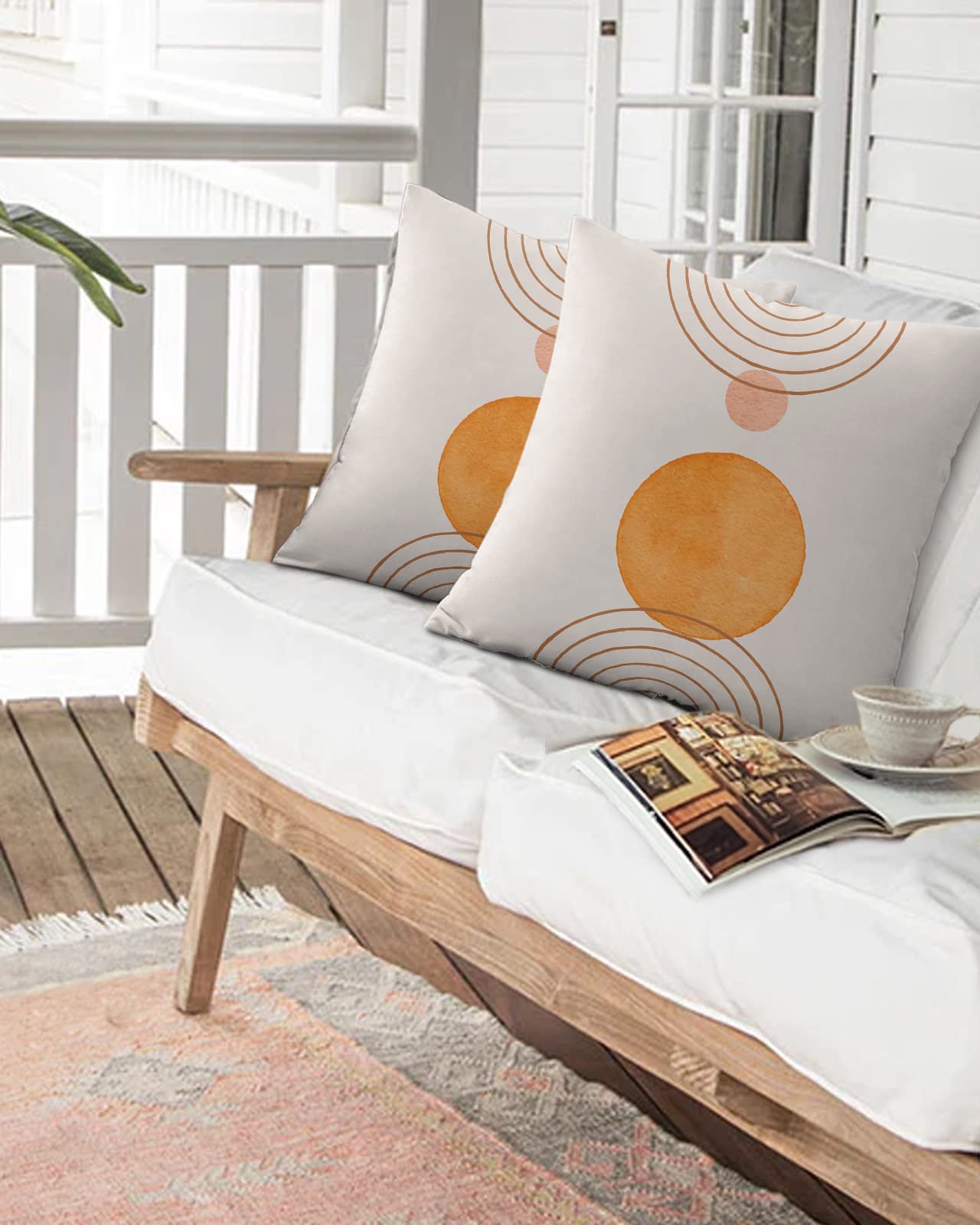 Amazon.com: Outdoor Waterproof Throw Pillows Mid Century